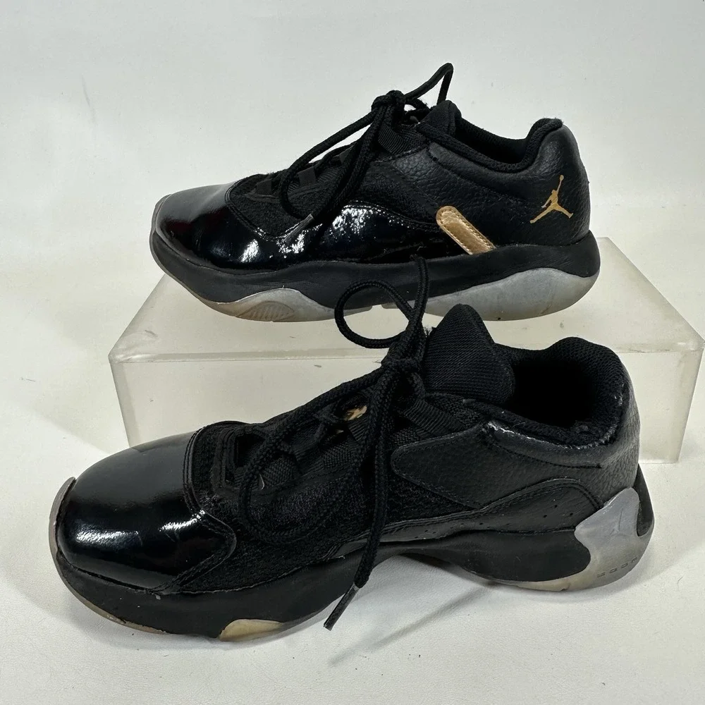 Nike Air Jordan 11 CMFT Low GS DMP Black Gold CZ0907-007‎ Size 7Y / 8.5 Women's